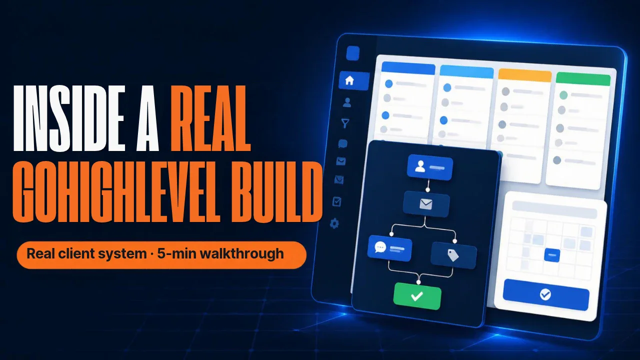 Inside a real GoHighLevel build: real client system, 5-minute walkthrough
